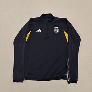 Adidas Real Madrid Tiro 23 Training Top XS Navy 1/4 Quarter Zip Soccer IB0873